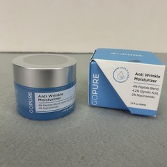 GoPure Anti Wrinkle Moisturizer 1.7 fl.oz/50 ml New Sealed NIB Exp 07/26
