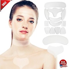 16Pcs Reusable Anti Wrinkle Facial Silicone Pad Set Anti aging Patch Skin Care