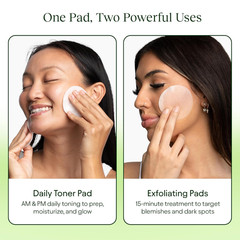 Toning Polish Pads – Korean Skincare for Dark Spots, Wrinkles & Dull Skin – Hydr