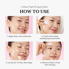 Medicube Collagen Overnight Wrapping Peel Off Facial Mask Pack FREE SHIPPING