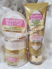 6pcs Dearwhite 9.9 Shade Whitenizer Lotion,serum,face Cream, Face Scrub, 2 Soap