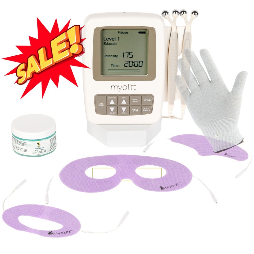Authentic 7e MyoLift Mini Anti Wrinkle Device Complete Kit With Masks & Gloves