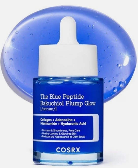 COSRX Blue Peptide Bakuchiol Plump Glow Serum 1.69oz Anti-Aging Korean Skincare