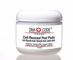 50% Glycolic Cell Renewal Peel Pads, Salicylic Acid, Lactic Acid, Argireline.