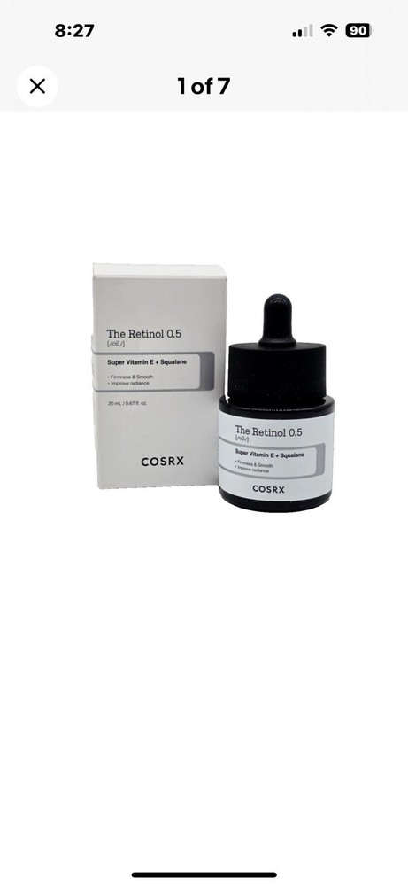 NEW! COSRX The Retinol 0.5 Oil .67 fl oz – EXP 04/2026