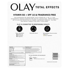Olay Total Effects 7-in-1 Anti-Aging Moisturizer SPF 15 Fragrance Free 3.4 fl oz