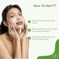 MD COSMETIC Aloevera Facewash Hydrates Smoothes,Heel & Cleanes Skin All Skin Typ