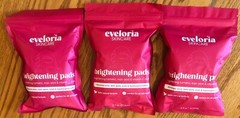 3-Eveloria Skincare Brightening Pads 30 Count- Exp 12/2027 100% Natural Formula