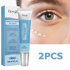 2Pack Firming Eye Serum ideal for Rapid Reduces Under-Eye Bags, Wrinkles, Dark C