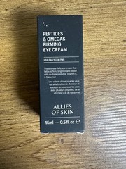 Allies of Skin Peptides & Omegas Firming Eye Cream 15ml 0.5oz NEW Vitamin C