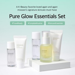 Pure Glow Essentials Set – 5-Step Skincare Kit – Travel kit, Travel size kit,…