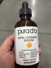 SEALED PURA D’OR Dor 20% Vitamin C Serum Professional Strength Anti-Aging, 4 OZ