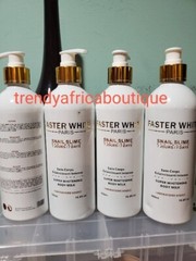 2pcs FASTER WHITE Paris SNAIL [SLIME] Super Whitening Body Lotion & Shower Gel