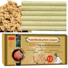 12 Rolls Moxa Stick for moxibustion 50:1 Extraction 3 Year Chen Yellow