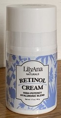 LilyAna Naturals Retinol Cream High Potency Hyalurronic Blend 1.7 oz New Sealed