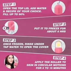 Ice Roller for Face and Eye Glow Natural Skincare Face Ice Roller