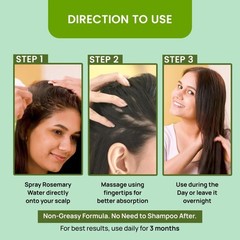 Alps Goodness Rosemary Water Spray for Hair 6.76 Fl Oz (Pack of 1), Green