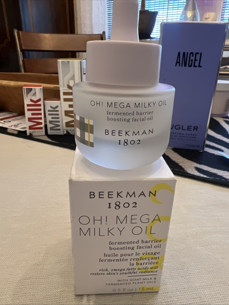 NEW~Beekman 1802 Oh! Mega Milk Fermented Barrier Boosting Facial Face Oil Nib!