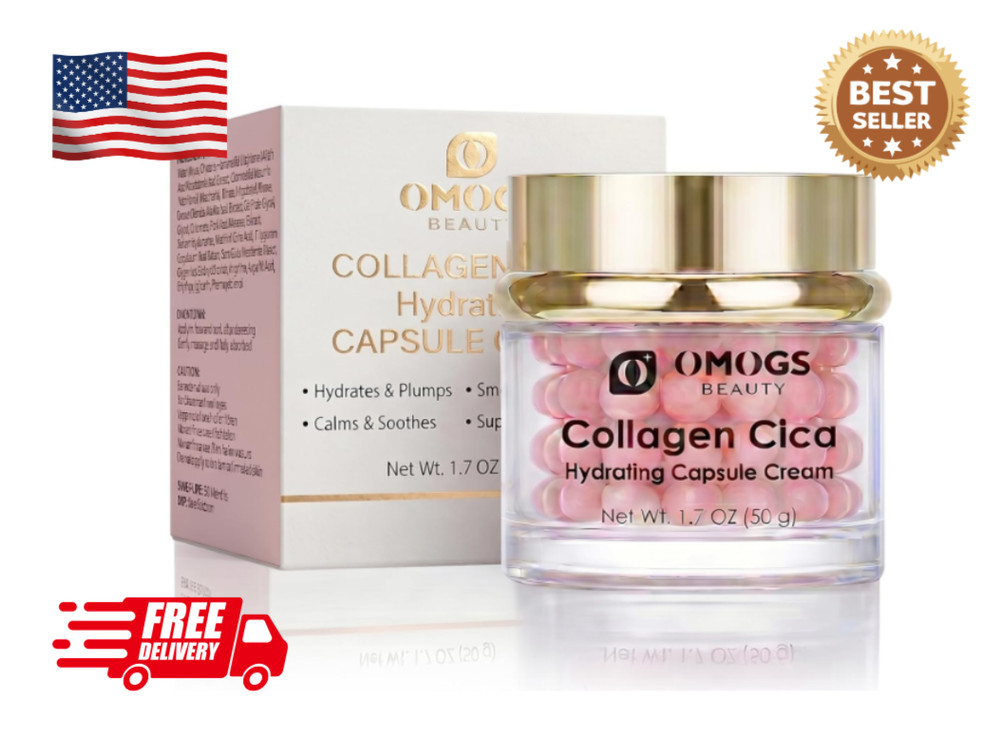 Crema De Cápsulas De Colágeno Cica Hidratante Antiarrugas Crema Facial Gel Glow