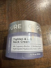 goPure Tighten & Lift Neck Cream 1.7 fl oz EXP 4/28 SEALED/NO BOX