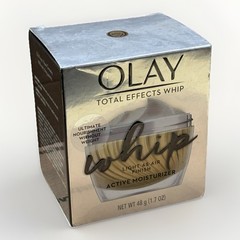 olay total effect whip active moisturizer 1.7oz distressed box