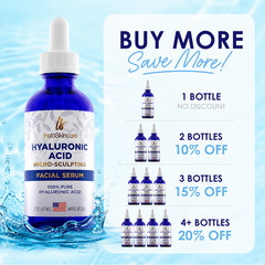 Hyaluronic Acid Anti-aging Serum for Face – 100% Pure Medical Formula – 2oz