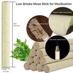 12 Rolls Moxa Stick for moxibustion 50:1 Extraction 3 Year Chen Yellow
