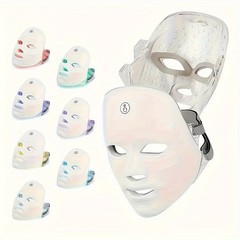 Red Light Therapy Mask 7-Color LED Face Mask Light Therapy Device with 850nm
