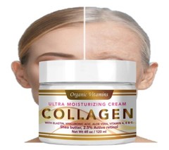 RETINOL ANTI-AGING PEPTIDE COLAGEN CREAM + HYALURONIC ACID + VITAMIN C 4 fl oz