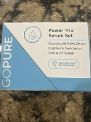 New GOPURE Skin Care Serum Set Brighten, Dew, Firm & Lift (3) Bottles Exp: 10/26