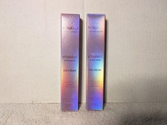 2 Pack Manna Kadar MK Vitamin C Collagen Eye Cream 1.69oz Ea For Daily Use