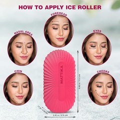 Ice Roller for Face and Eye Glow Natural Skincare Face Ice Roller