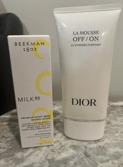 Dior Off/On Cleanser + Beekman 1802 Milk RX Serum New Full Size $134 Retail