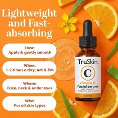 Vitamin C Facial Serum Hyaluronic Acid Vitamin E All Skin Types 2 Fl Oz