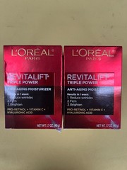 2 New L’Oreal Paris RevitaLift Triple Power Anti-Aging Moisturizer – 1.7oz Each