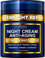Night Cream for Women anti Aging – Night Moisturizer for Face with Retinol, Pept