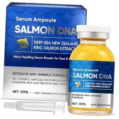 Salmon DNA Serum, Microneedling Anti-Aging Ampoule Serum 1.23 Fl Oz (Pack of 1)