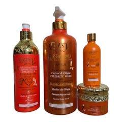 Easy Glow Carrot Toning Shower Gel, Lotion, Face Cream& Serum. Perfect Glowing
