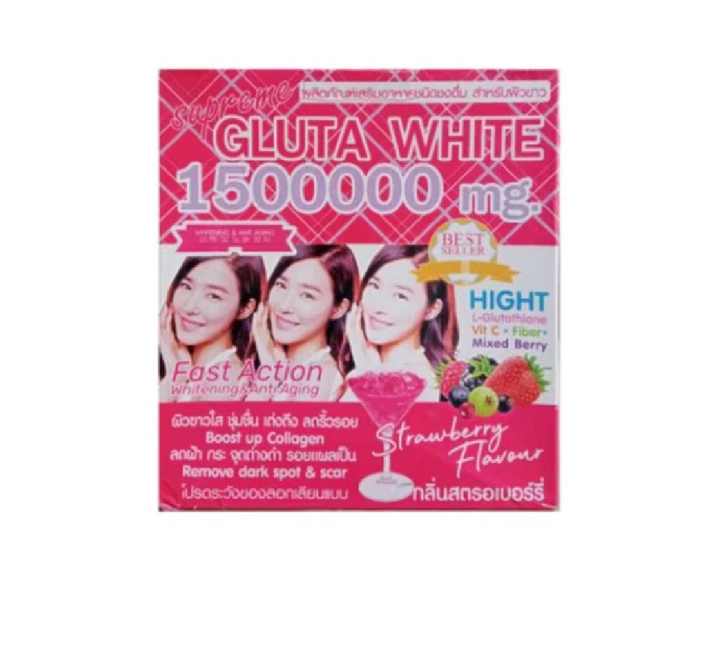 Gluta White Supreme 1500000 mg High Glutathione Punch Drink Powder Anti-Aging