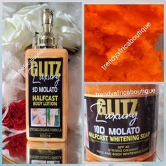 3pcs Glitz Luxery 5D HC Molato soap, lotion & Snowwhite face Cream Set
