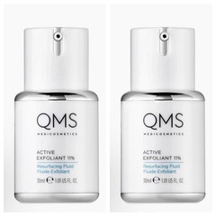 (Lot of 2) QMS Medicosmetics Active Exfoliant 11% Resurfacing Fluid 30mL/1.01oz