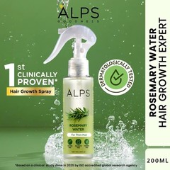 Alps Goodness Rosemary Water Spray for Hair 6.76 Fl Oz (Pack of 1), Green