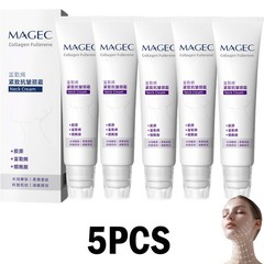 5PCS Magec Collagen Fullerene Neck Cream Firming Tightening containing Roller