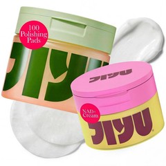 JiYu NAD+ Face Moisturizer 50ml + Toning Pads 100ct Hydrating Skincare Set
