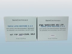 SKINCEUTICALS TRIPLE LIPID RESTORE 2:4:2 LIPID TREATMENT 0.5 OZ BOXED SEALED 2PC