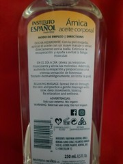 INSTITUTO ESPAÑOL ARNICA BODY OIL 8.5 FL OZ 250ML/ACEITE CORPORAL DE ARNICA