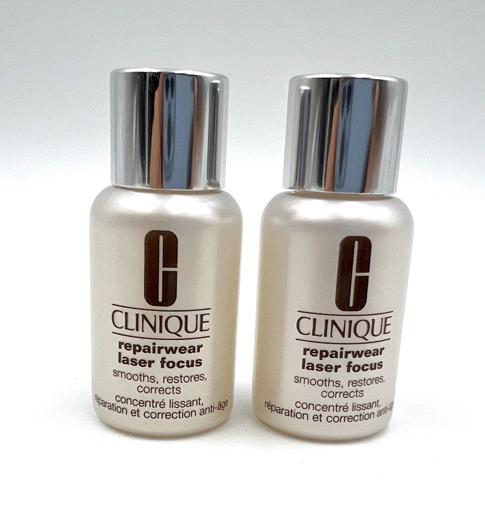 2* Clinique Repairwear Laser Focus Smooth,Restores, Corrects Serum 0.5 oz*2=1 oz