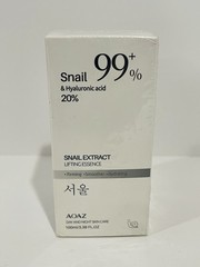 AOAZ Snail Mucin & Hyaluronic Acid Serum, 3.38 fl oz (100 ml) 99+% Day &Night