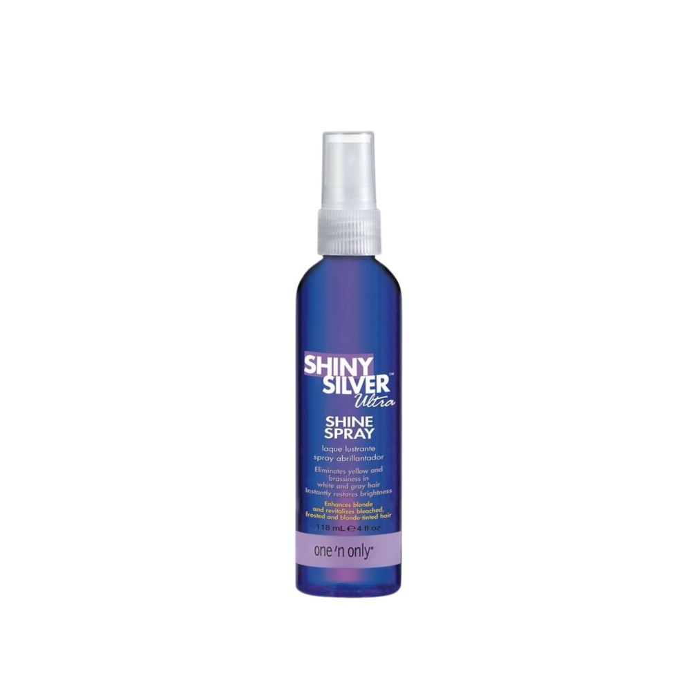One ‘n Only Shiny Silver Ultra Shine Spray – Purple Hair 4 Fl Oz (Pack of 1)