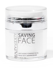 Beauty Society Saving Face Anti-Aging Foaming Mask Advanced BTX 1.76 fl. oz. NEW